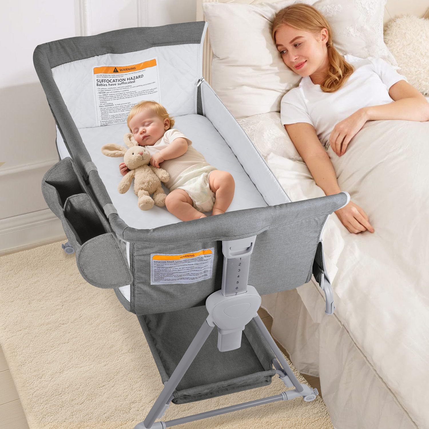 BIERUM Adjustable Baby Bassinet Review: The Mobile Sleep Solution Every New Parent Needs