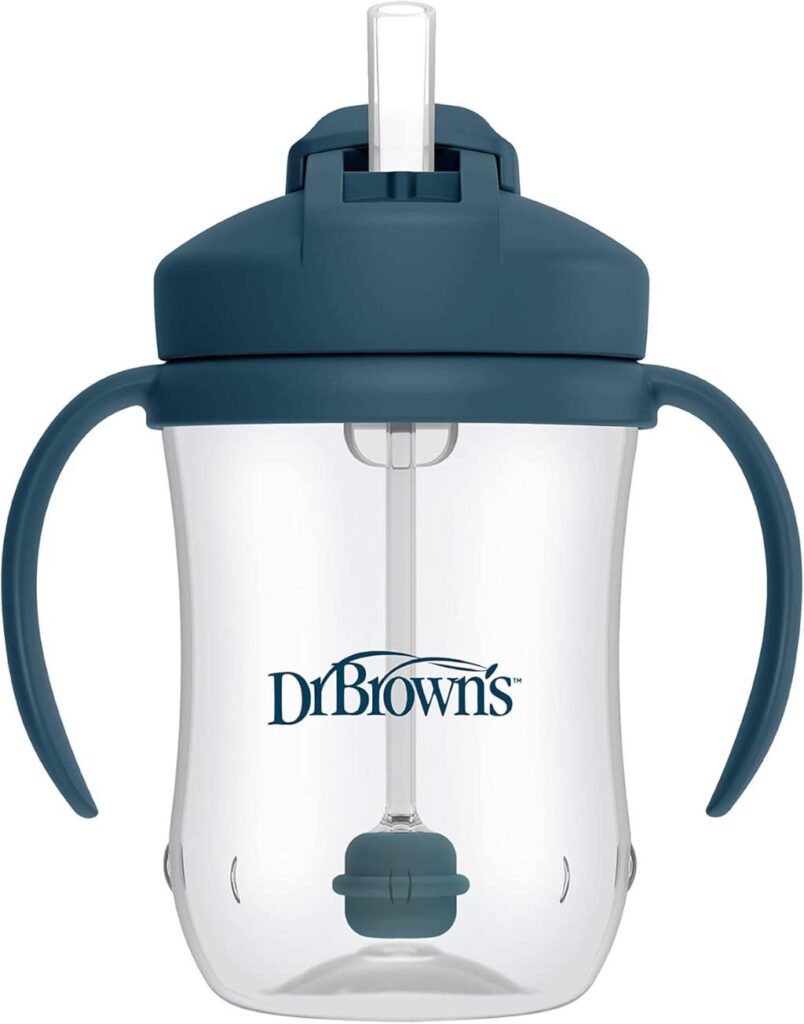Dr. Brown’s Milestones Sippy Straw Training Cup with Weighted Straw