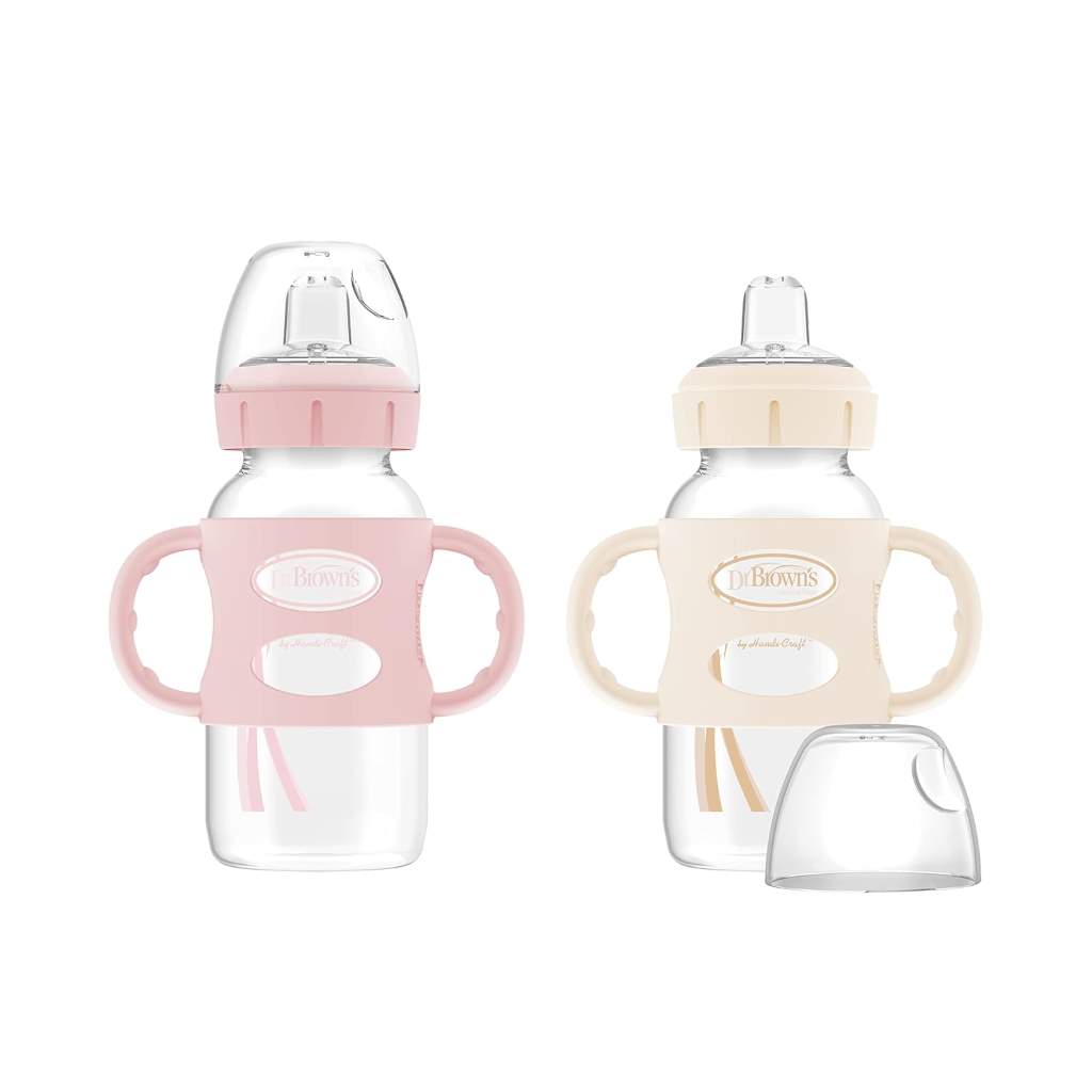 Dr. Brown’s Milestones Wide-Neck Transitional Sippy Spout Bottle