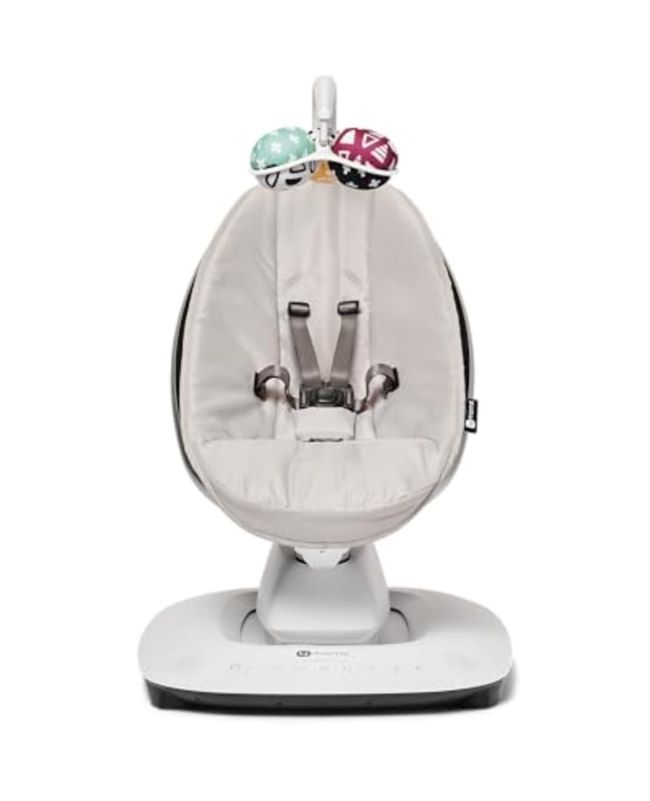 4moms MamaRoo grey baby swing with Bluetooth and 5 motion settings
