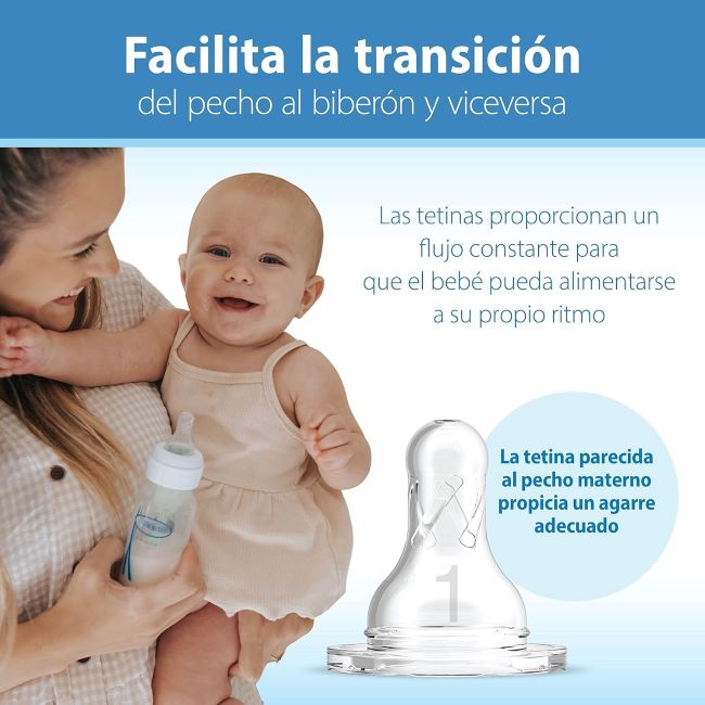 Dr. Brown’s Natural Flow® gift set featuring narrow bottle, soft silicone sippy, and removable handles.