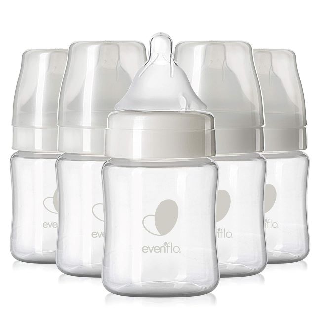Evenflo Proflo Venting Wide Neck Baby Bottles Pack of 6 for newborns and infants
