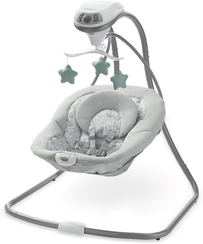 Graco Simple Sway Swing – soothing and cozy infant swing in Ivy