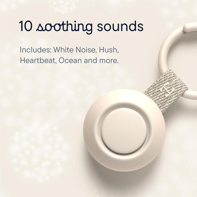 Hatch Go portable sound machine for babies and kids, featuring white noise and soothing sounds for better sleep.
