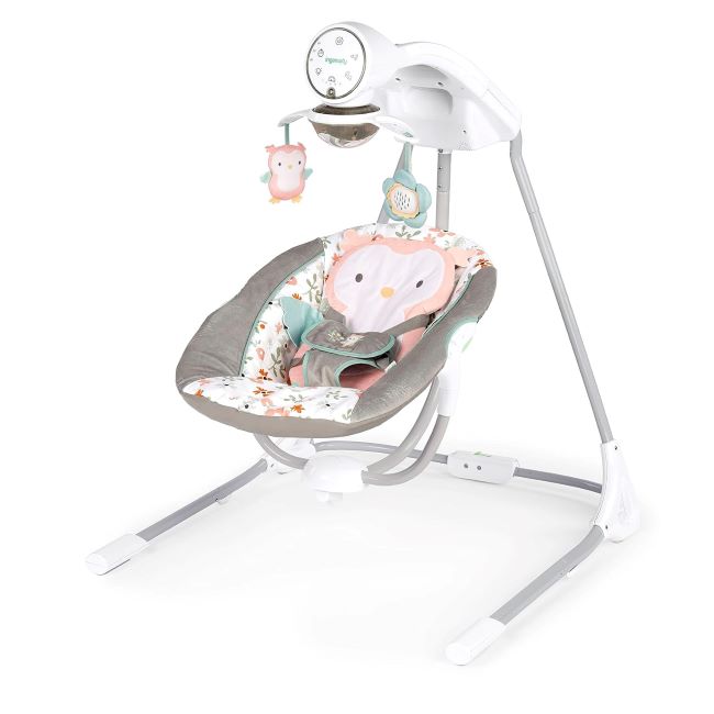 Ingenuity InLighten 5-Speed Baby Swing with Safety Harness and Soothing Features Review
