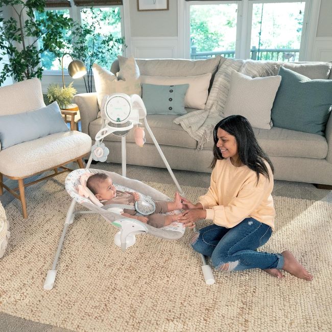 Nally Owl Baby Swing by Ingenuity InLighten – Swivel Seat, Nature Sounds, and Lights Review