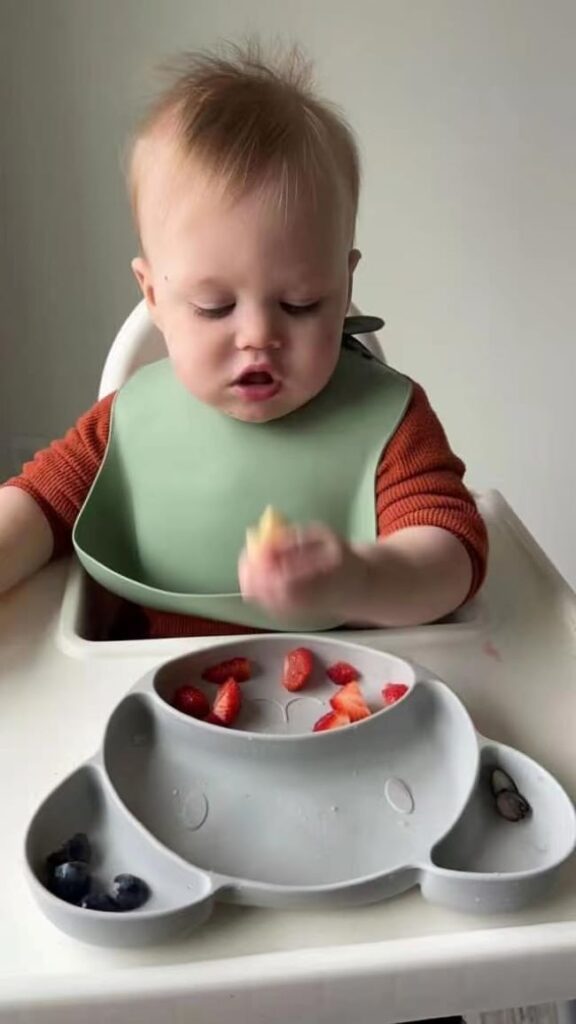 Unisex PandaEar silicone baby bibs, 3-pack, easy to clean and comfortable for babies.
