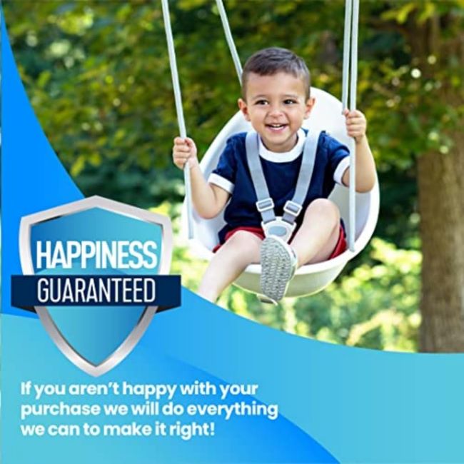 Swurfer Coconut Toddler Swing with 3-point harness and secure ropes