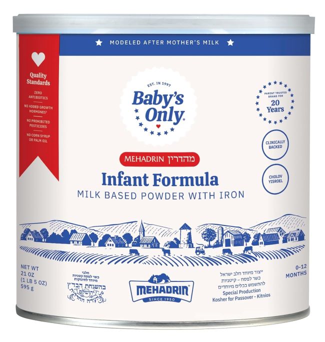 Baby's Only Complete Nutrition Infant Formula 21oz for newborns to 12 months