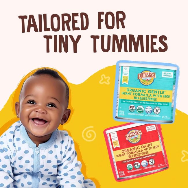 Milk-based powder formula with iron, DHA, and ARA for infant nutrition