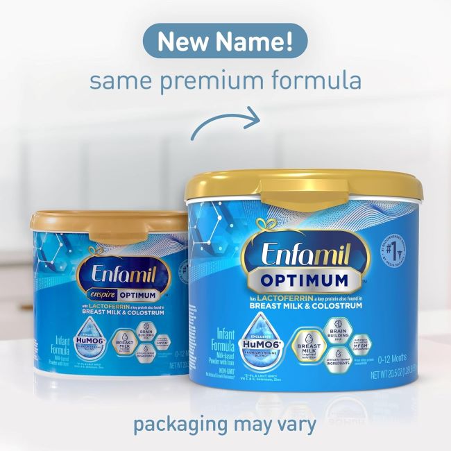 Enfamil Enspire powdered formula, designed to be closest to breast milk with lactoferrin and DHA