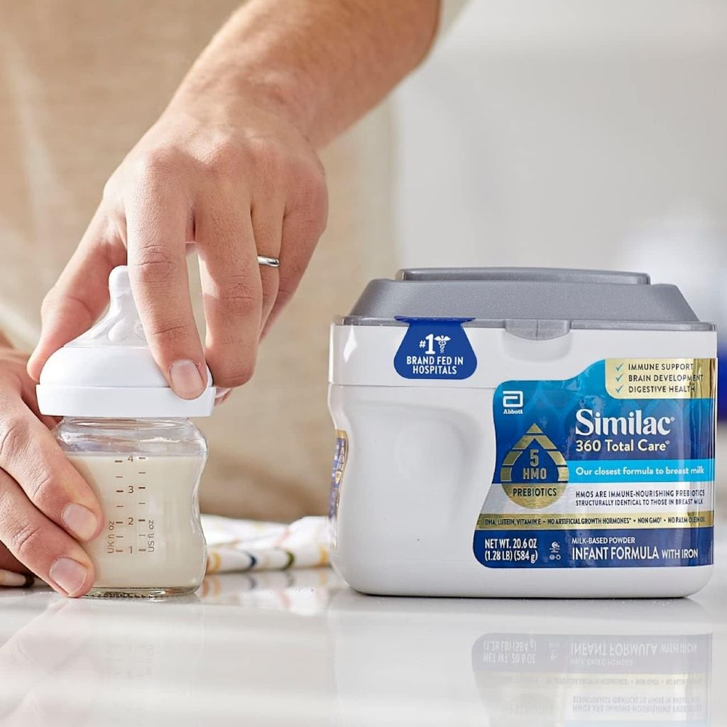 Non-GMO Similac 360 Total Care powder formula for infants