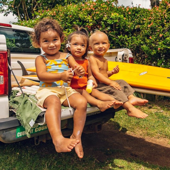 Vegan Sun Bum Baby Bum SPF 50 roll-on sunscreen, broad-spectrum UVA/UVB protection, travel size for kids