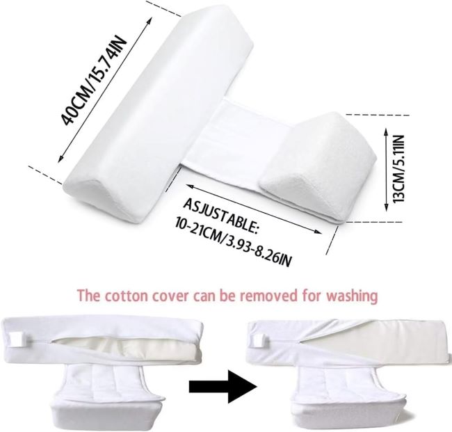 Comfortable and breathable Hoovcmg baby pillow with adjustable wedge