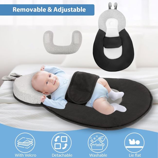 Comfortable Joehea Baby Lounger featuring dual-function washable pad