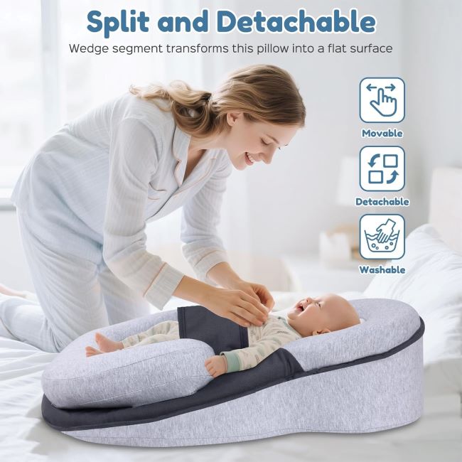 MINGXUSMGS baby support cushion used for reflux aid and tummy time