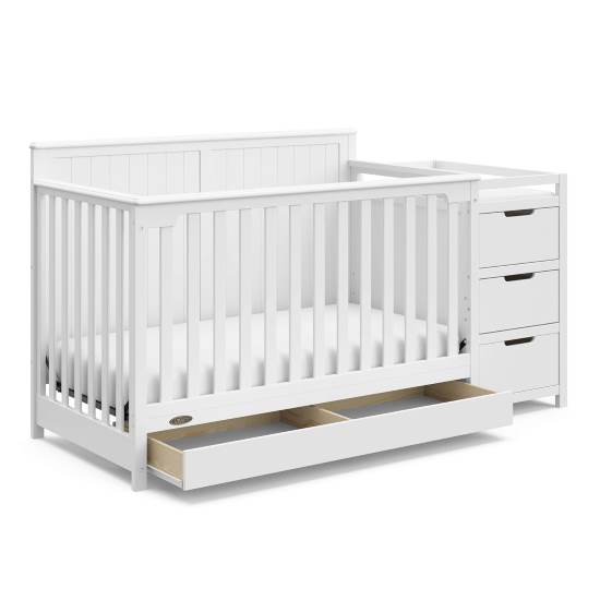 Graco Hadley 5 in 1 Convertible Crib and Changer