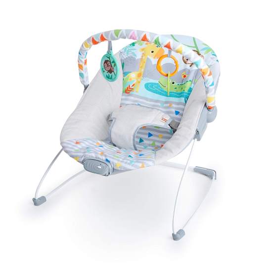 Bright Starts Safari Fun Vibrating Baby Bouncer