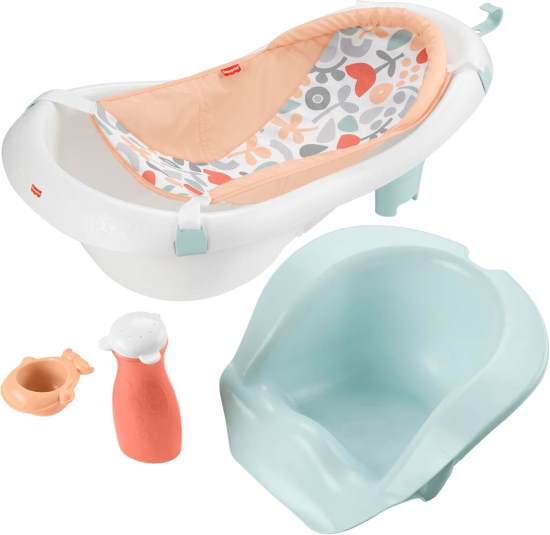 Fisher-Price Baby to Toddler Bath 4-in-1 Sling 'N Seat Tub