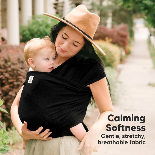 KeaBabies breathable infant wrap carrier for newborns, babies, and toddlers