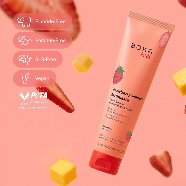 Boka Kids Strawberry Mango toothpaste for kids