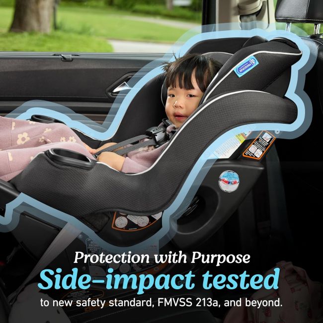 Affordable Graco Extend2Fit car seat for rear-facing and forward-facing travel