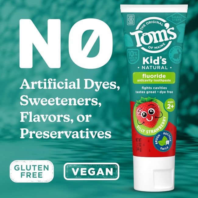 Tom's of Maine children's fluoride toothpaste in Texas